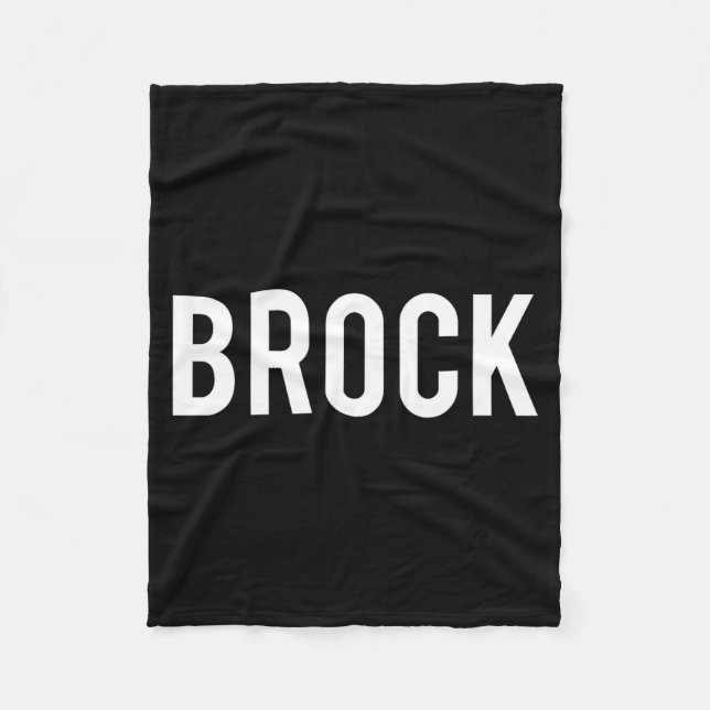 Cobertor De Velo Brock - Cool New Funny Name Fan Gift Tee  (Frente)