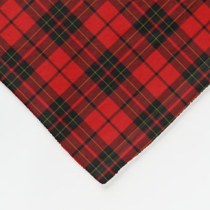 Cobertor De Velo Brodie clan tartan red xadrez