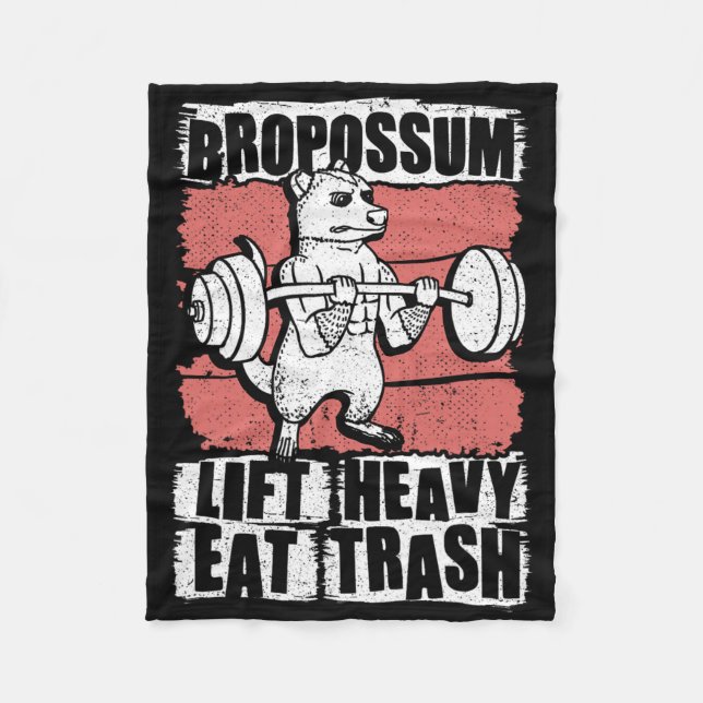 Cobertor De Velo Bropossum Levanta Pesado Come Lixo Opossum Academi (Frente)
