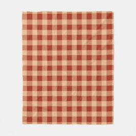 Cobertor De Velo Brown Checkered Gingham Pattern
