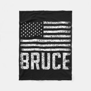 Cobertor De Velo Bruce Aniversário Primeiro Nome Personalizado Bras