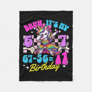 Cobertor De Velo Bruh 67-56=11 menina de 11 anos fazendo dab com un