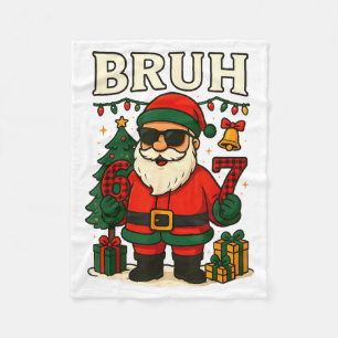 Cobertor De Velo Bruh 67 Seis Sete 6 7 Meme Natal Papai Noel Pijama