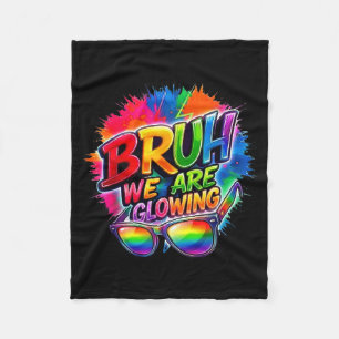 Cobertor De Velo Bruh Brilhando na Era Glowing Olá Férias de Verão