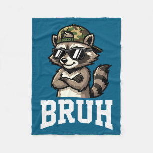 Cobertor De Velo Bruh Camuflagem de Guaxinim Chapéu Engraçado Joven