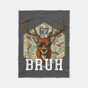 Cobertor De Velo Bruh Deer 67 Camisa Juvenil Funilsta Caça ao Veado