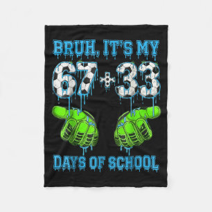 Cobertor De Velo Bruh É Meu 67 33 Dias De Escola Futebol Meninos Cr