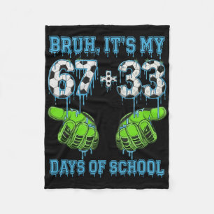 Cobertor De Velo Bruh É Meu 67 33 Dias De Escola Futebol Meninos Cr