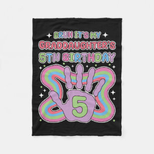 Cobertor De Velo Bruh, É Minha Avós, 5 Festa de aniversário Gra.