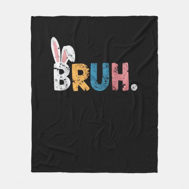 Cobertor De Velo Bruh Easter Bunny Cute Memória Para Crianças _2 (Frente)