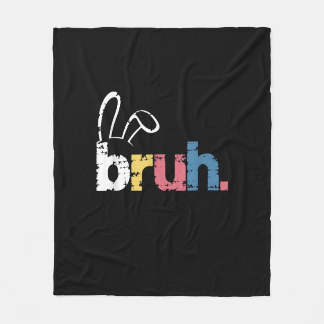Cobertor De Velo Bruh Easter Bunny Cute Memória Para Crianças _4 (Frente)