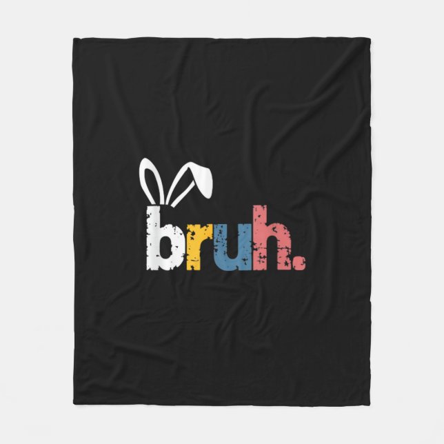 Cobertor De Velo Bruh Easter Bunny Cute Memória Para Crianças _5 (Frente)