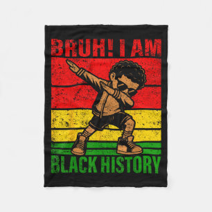 Cobertor De Velo Bruh Eu Sou História Negra Crianças Meninos Homens