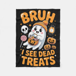 Cobertor De Velo Bruh Ghost Halloween Ghost Trick Ou Treine Kid