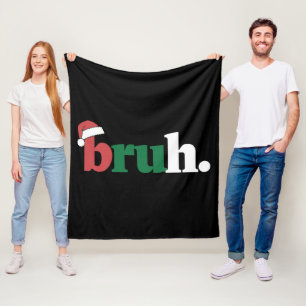 Cobertor De Velo Bruh Meme Ditozação Divertida Irmão Saudação Natal