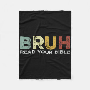 Cobertor De Velo Bruh Meme Leia Sua Bíblia Deus Engraçado Moderno C