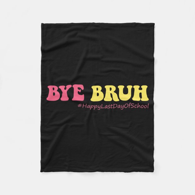 Cobertor De Velo Bruh Professores Groovy Happy No Último Dia Da Som (Frente)
