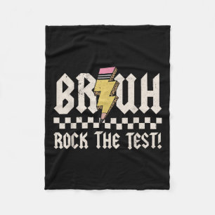 Cobertor De Velo Bruh Rock The Test Day Professor Motivationa