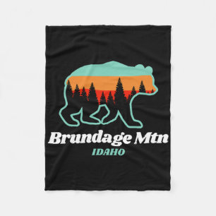 Cobertor De Velo Brundage Mountain Idaho Skiing Snowboard Bear