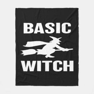 Cobertor De Velo Bruxa Básica Engraçado Halloween dizendo mulheres