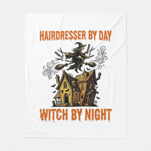 Cobertor De Velo Bruxa Cabeleireira Halloween Camisa Vintage Salão_