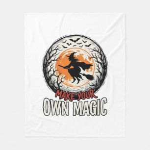 Cobertor De Velo Bruxa de Halloween Possui Design de Camisa Vintage