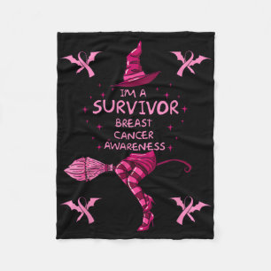 Cobertor De Velo Bruxa Sou Um Sobrevivente Cancer De Mama De Hallow