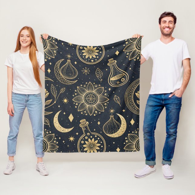 Cobertor De Velo Bruxaria Celestial Mística - Botânica Dourada (In Situ)