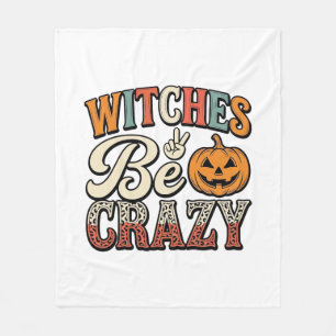 Cobertor De Velo Bruxas São Loucas Camisa Vintage de Halloween Desi