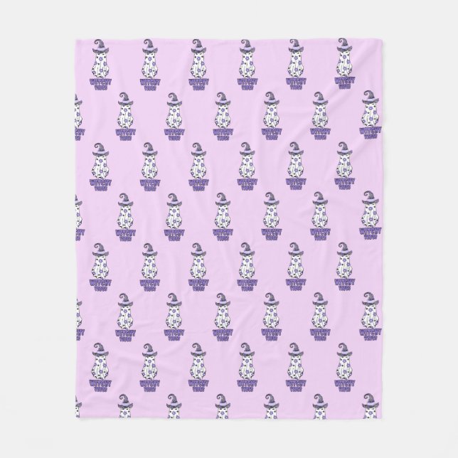 Cobertor De Velo "Bruxas Víbias" Halloween Bruxas Espanta Roxo (Frente)