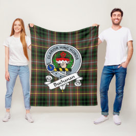 Cobertor De Velo Buchanan Hunting Clan Crachá Tartan Xadrez