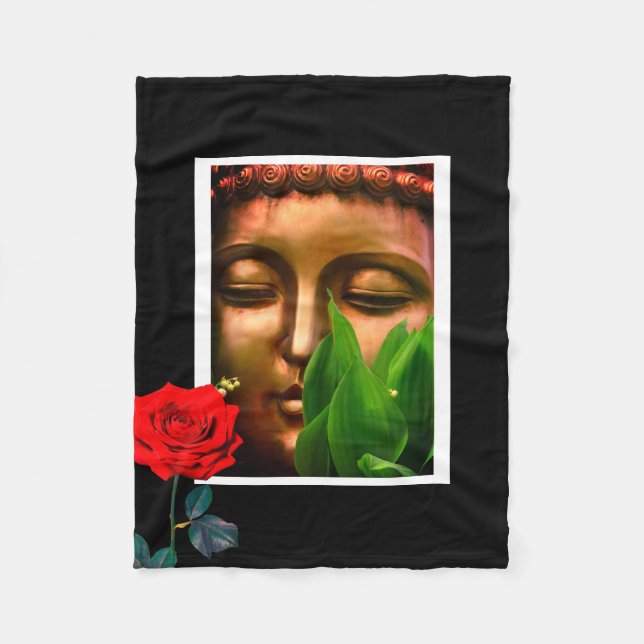 Cobertor De Velo BuddhaTodayV2 #6 Buda Aconchegante  (Frente)