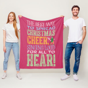 Cobertor De Velo Buddy, o Elf   Citação de Natal