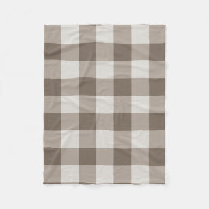 Cobertor De Velo Buffalo Check Beige Cream Ivory Gingham