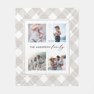 Cobertor De Velo Buffalo tartan moderno, 4 fotos de Natal