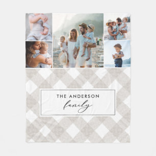 Cobertor De Velo Buffalo tartan natural moderno 5 fotos Natal