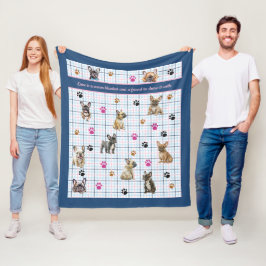 Cobertor De Velo Buldogue Francês