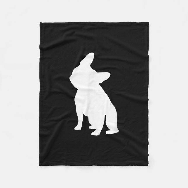 Cobertor De Velo buldogue francês simples | presente bonitinho fren (Frente)