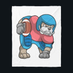 Cobertor De Velo Bulldog at Sports with Football & Helmet<br><div class="desc">This design is the perfect gift for a birthday,  Christmas and other celebrations. It is suitable for women,  men and kids.</div>