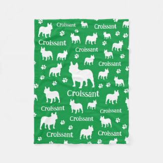 Cobertor De Velo Bulldog Francês Personalizado Cão Blanket Frenchie