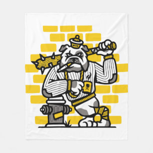 Cobertor De Velo Bulldog Gang