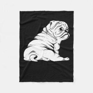 Cobertor De Velo Bulldog - Puppy Owner Cog Lover Animal