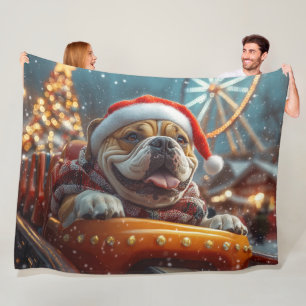 Cobertor De Velo Bullmastiff Cachorro Montanha-russa Natal