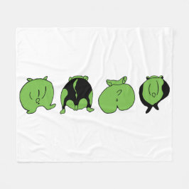 Cobertor De Velo Bumbuns de Hamster Verde