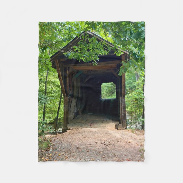 Cobertor De Velo Bunker Hill Covered Bridge (Frente)