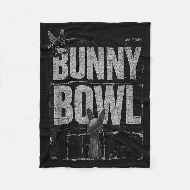 Cobertor De Velo Bunny Bowl Funny Halftime Show 2026  (Frente)