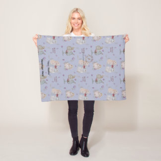 Cobertor De Velo Bunny Buddies Baby Fleece Blanket