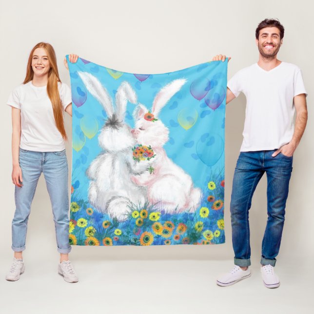 Cobertor De Velo Bunny Fleece Blanket - Hug (In Situ)