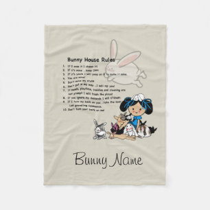 Cobertor De Velo Bunny Rabbit Fleece - HouseRules Personalizado