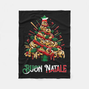 Cobertor De Velo Buon natale italian macarrão natale no Natal